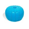 Marokkanisches Designsitzkissen aus Leder in türkis_ Pouf Sitzhocker Ottoman orientalische Lederkissen Bodenkissen
